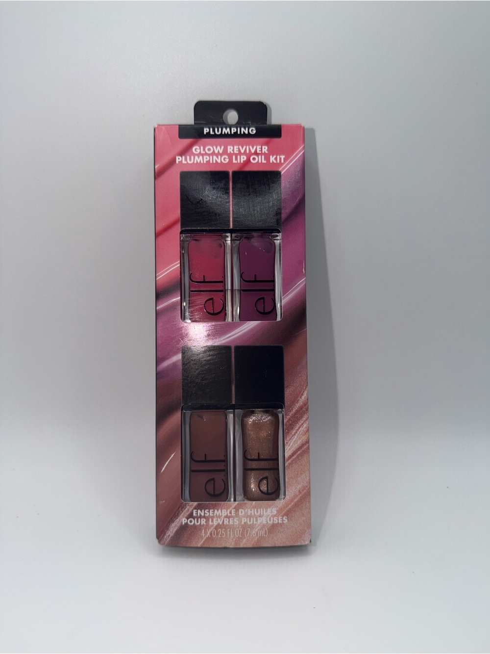 ELF Glow Reviver Plumping Lip Oil Kit - Pink & Brown Shades